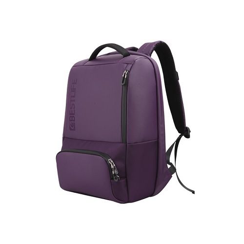 BestLife Anti-theft laptop backpack 15.6” Black Purple