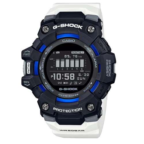 Casio G-Squad Blue and Black G-shock Wrist Watch - Kloppers