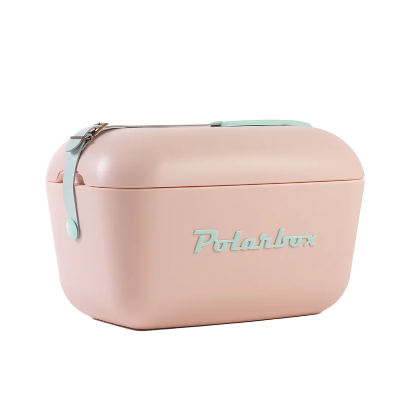 Polarbox Retro Cooler Box Nude Pink - Cyan Pop 20L - Kloppers